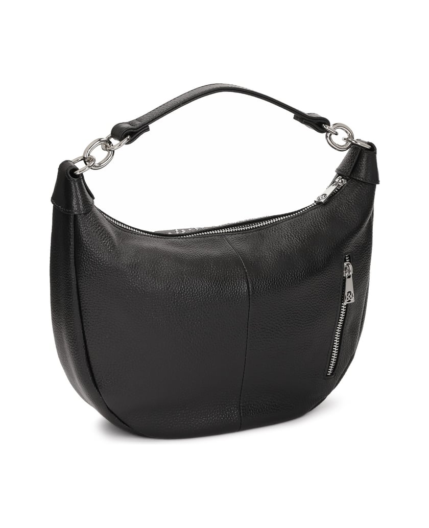 Kazar-Black-studded-hobo-bag-černá