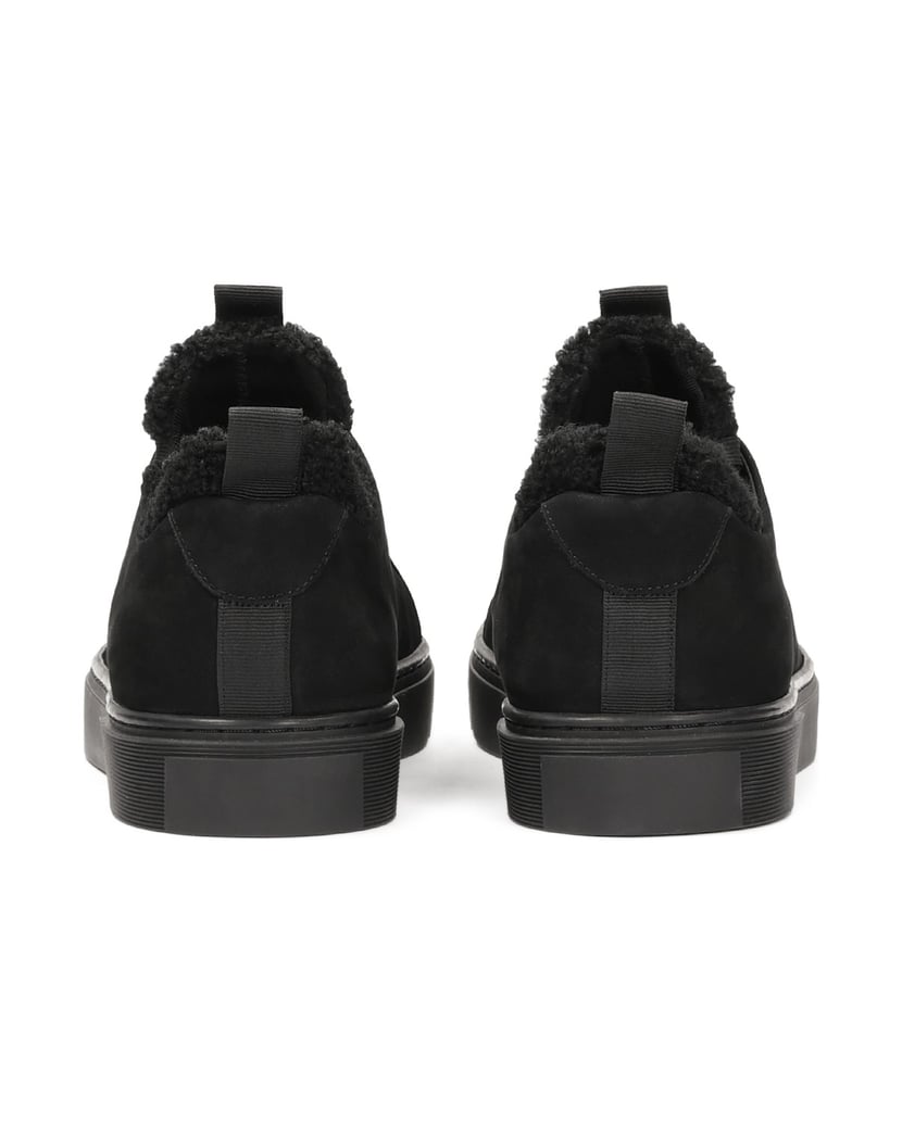 Kazar-Schwarze-Turnschuhe-aus-Nubuk-und-Stoff-schwarz