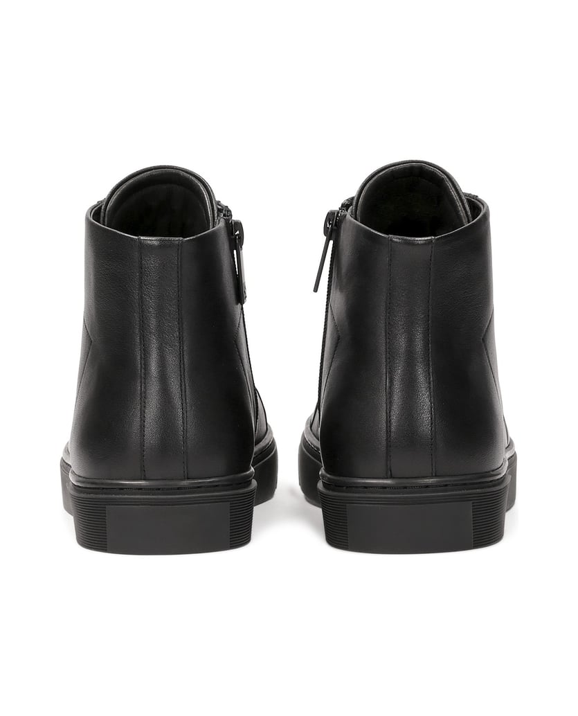 Kazar-Schwarze-Knöchelsneaker-aus-Naturleder-m-schwarz