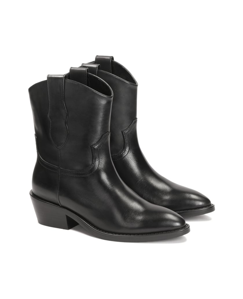 Kazar-Black-leather-cowboy-boots-with-slip-on-upper-čierna