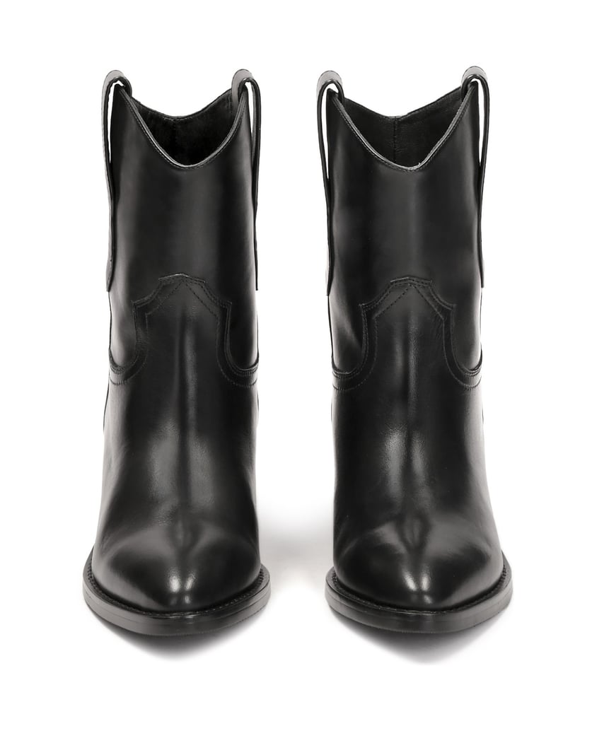 Kazar-Black-leather-cowboy-boots-with-slip-on-upper-čierna