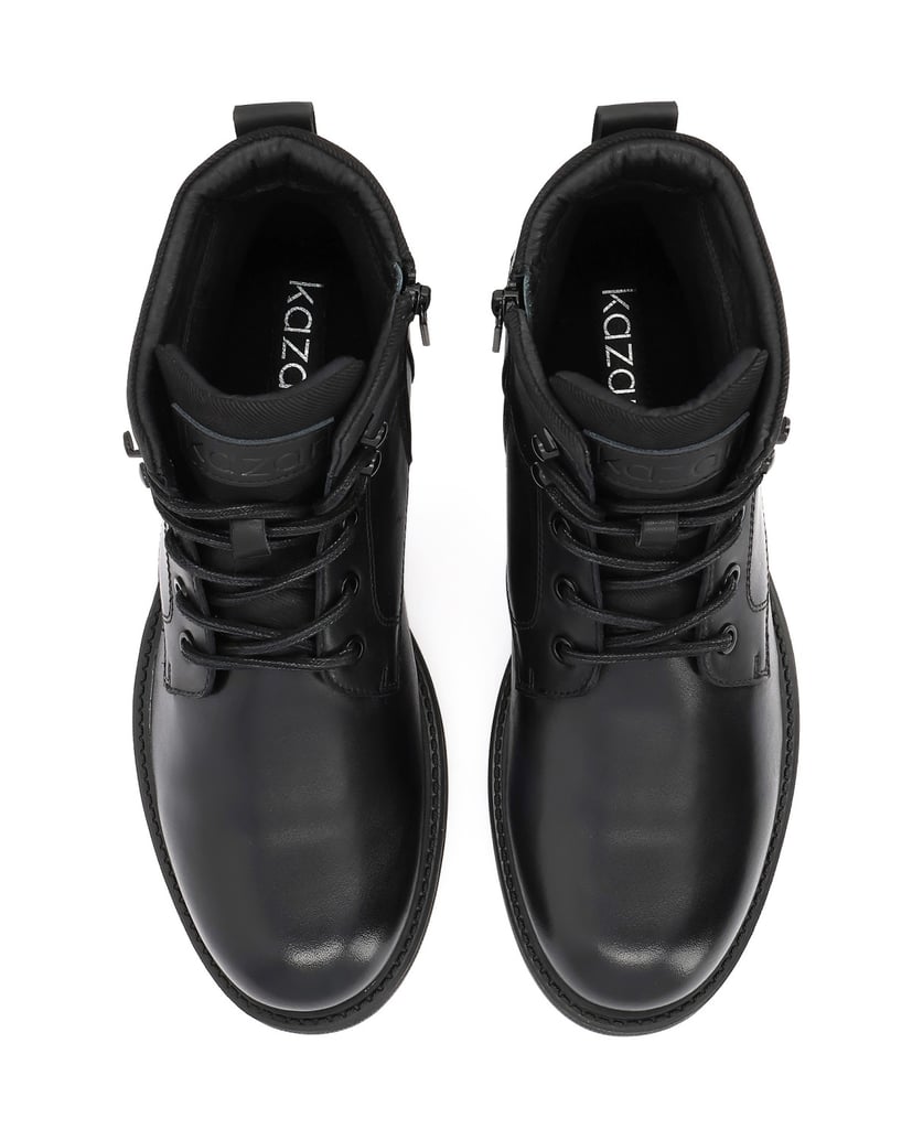 Kazar-Leather-boots-with-Thinsulate-membrane-čierna