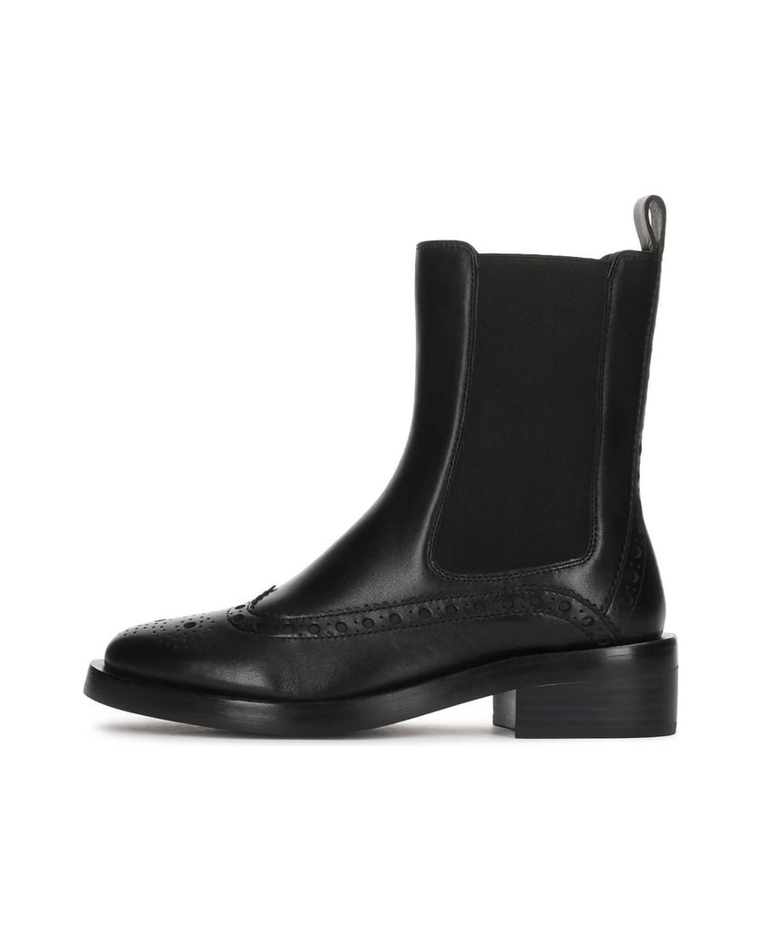 Kazar-Black-Chelsea-boots-with-rosette-embellishment-čierna