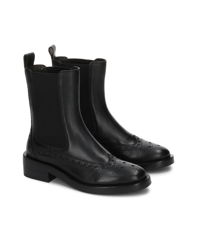 Kazar-Black-Chelsea-boots-with-rosette-embellishment-čierna