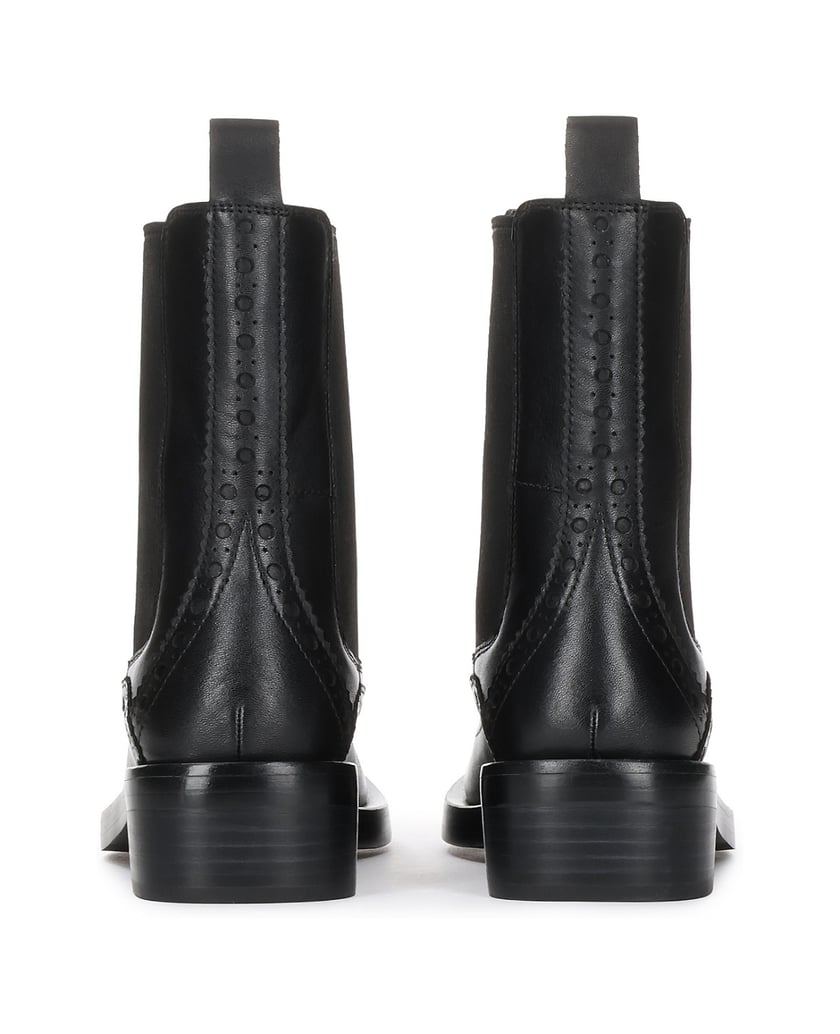 Kazar-Black-Chelsea-boots-with-rosette-embellishment-čierna