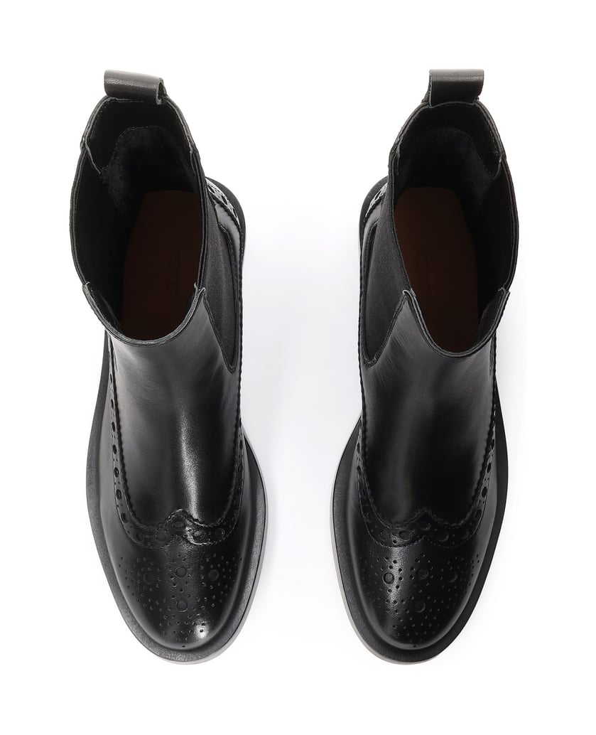 Kazar-Black-Chelsea-boots-with-rosette-embellishment-čierna