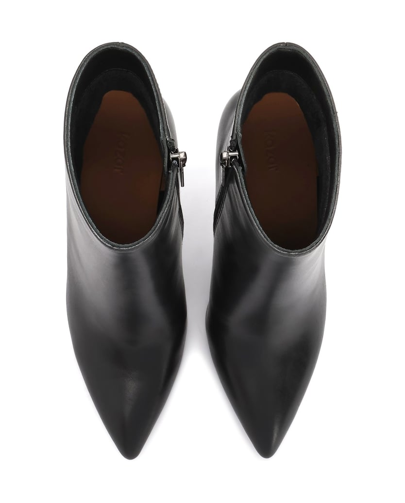 Kazar-Leather-black-boots-on-a-slender-stiletto-heel-čierna