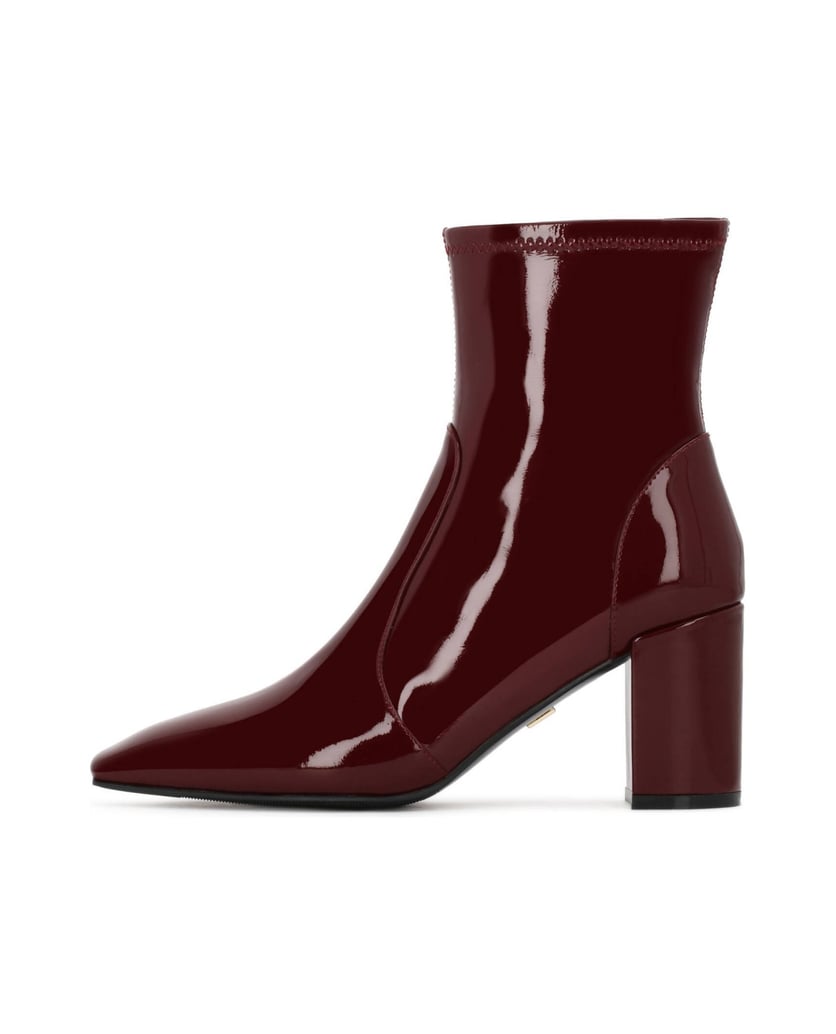 Kazar-Maroon-stiletto-boots-červená
