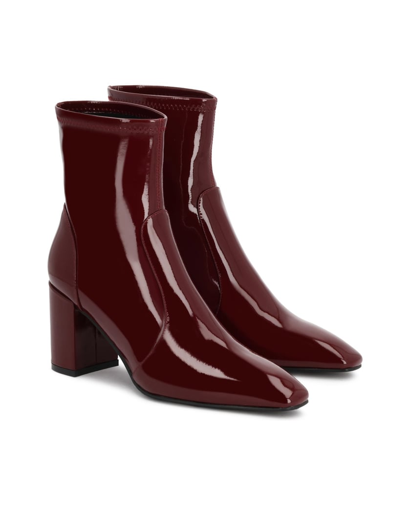 Kazar-Maroon-stiletto-boots-červená