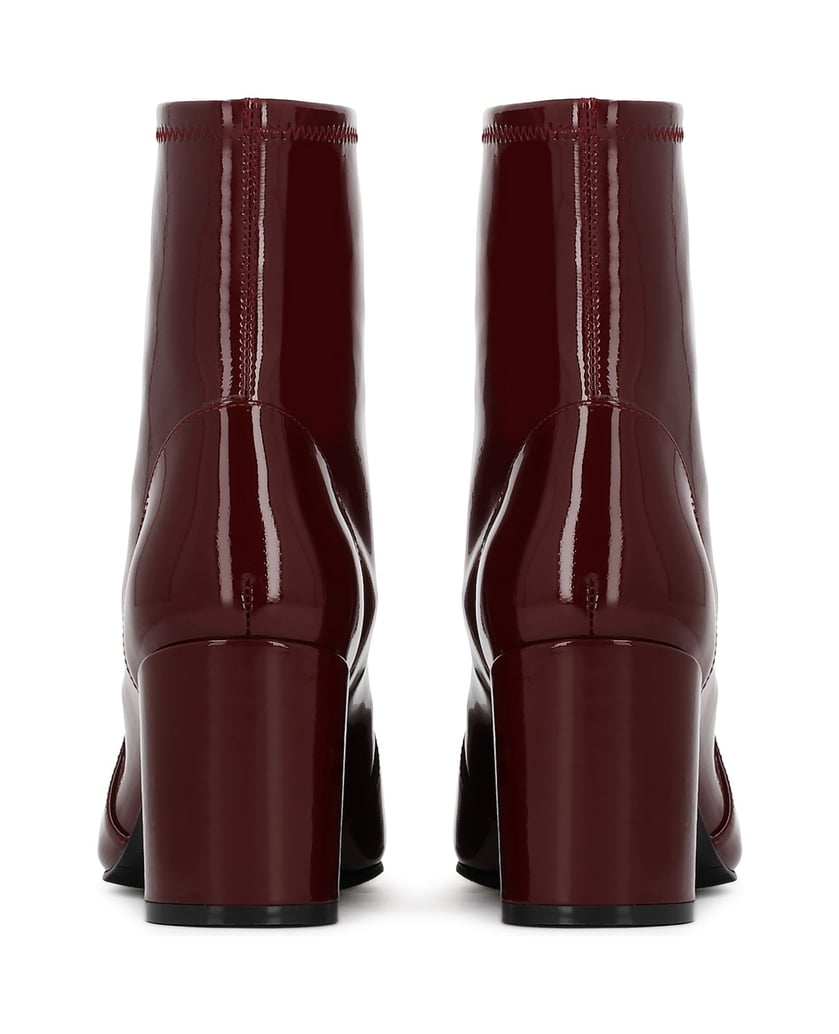 Kazar-Maroon-stiletto-boots-červená