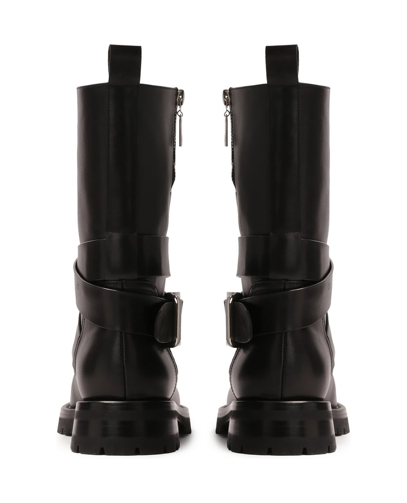 Kazar-Leather-boots-with-slip-on-upper-černá
