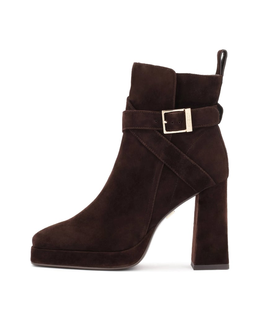 Kazar-Brown-suede-heeled-and-platform-boots-hnedá