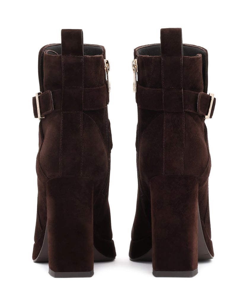Kazar-Brown-suede-heeled-and-platform-boots-hnedá