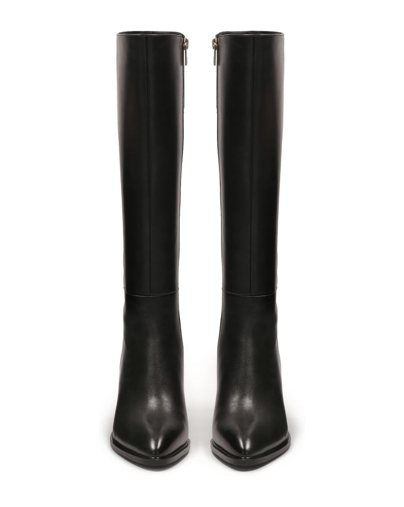 Kazar-Black-leather-stiletto-boots-černá