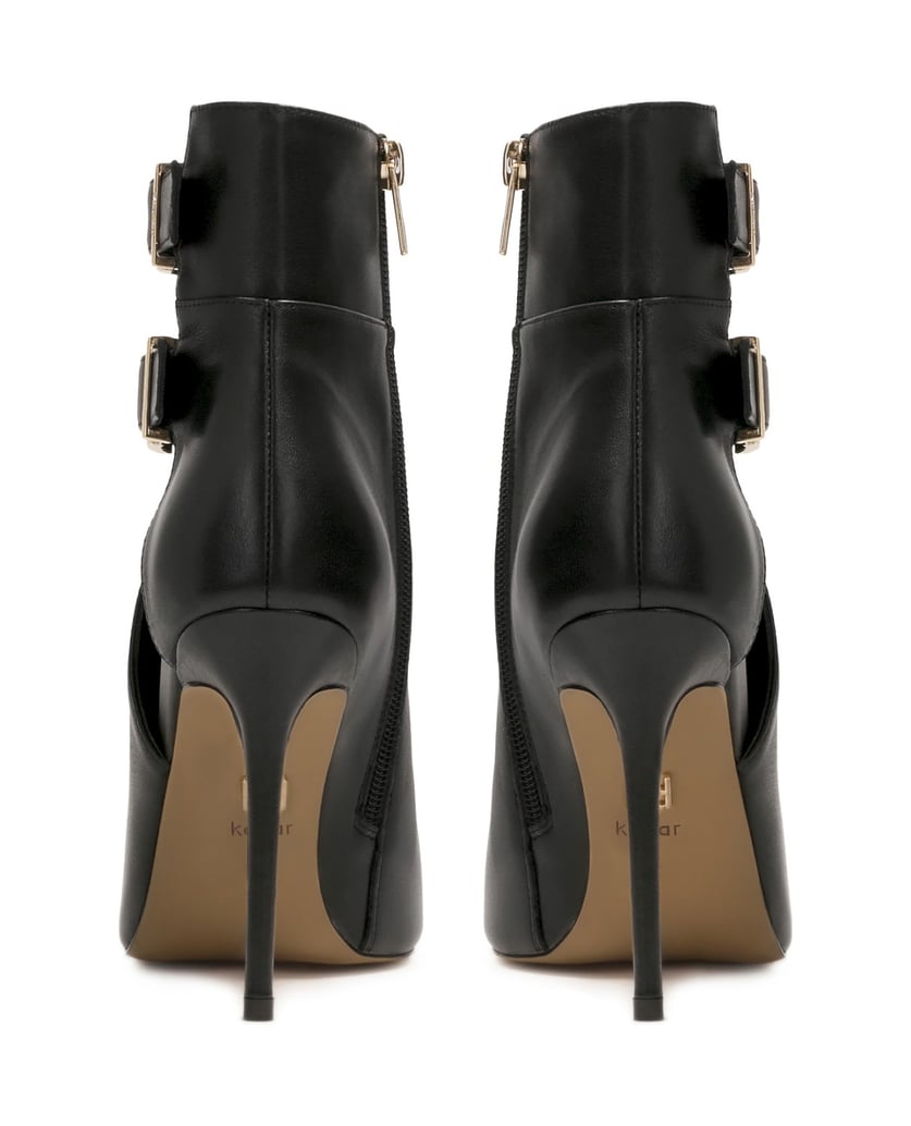Kazar-Leather-boots-with-cut-out-upper-černá