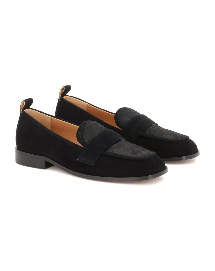 Kazar-Black-suede-and-leather-loafers-černá