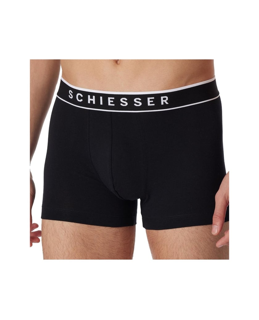SCHIESSER-Herren-Boxershort-3er-Pack-3PACK-Shorts-schwarz