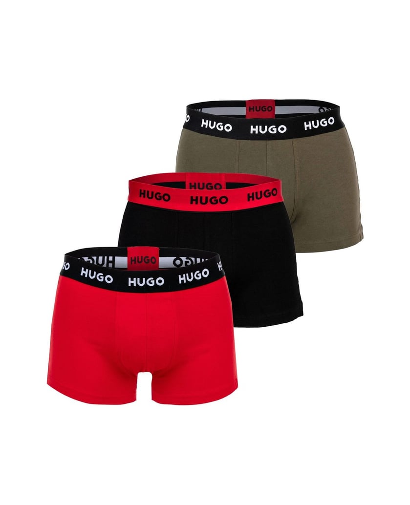 HUGO-Herren-Boxershort-3er-Pack-Trunk-Triplet-mehrfarbig-