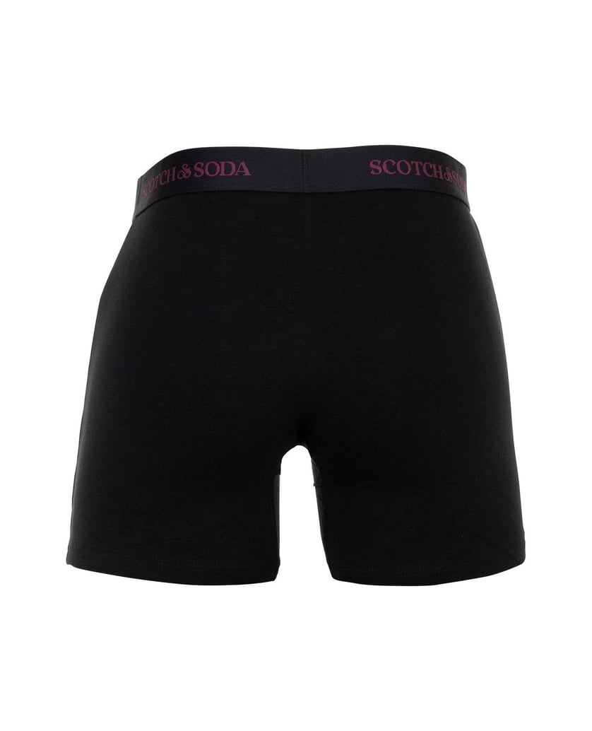 Scotch-&-Soda-Herren-Boxershort-3er-Pack-Solid-Cotton-Stretch-schwarz