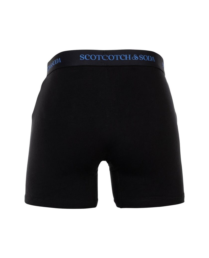 Scotch-&-Soda-Herren-Boxershort-3er-Pack-Solid-Cotton-Stretch-schwarz