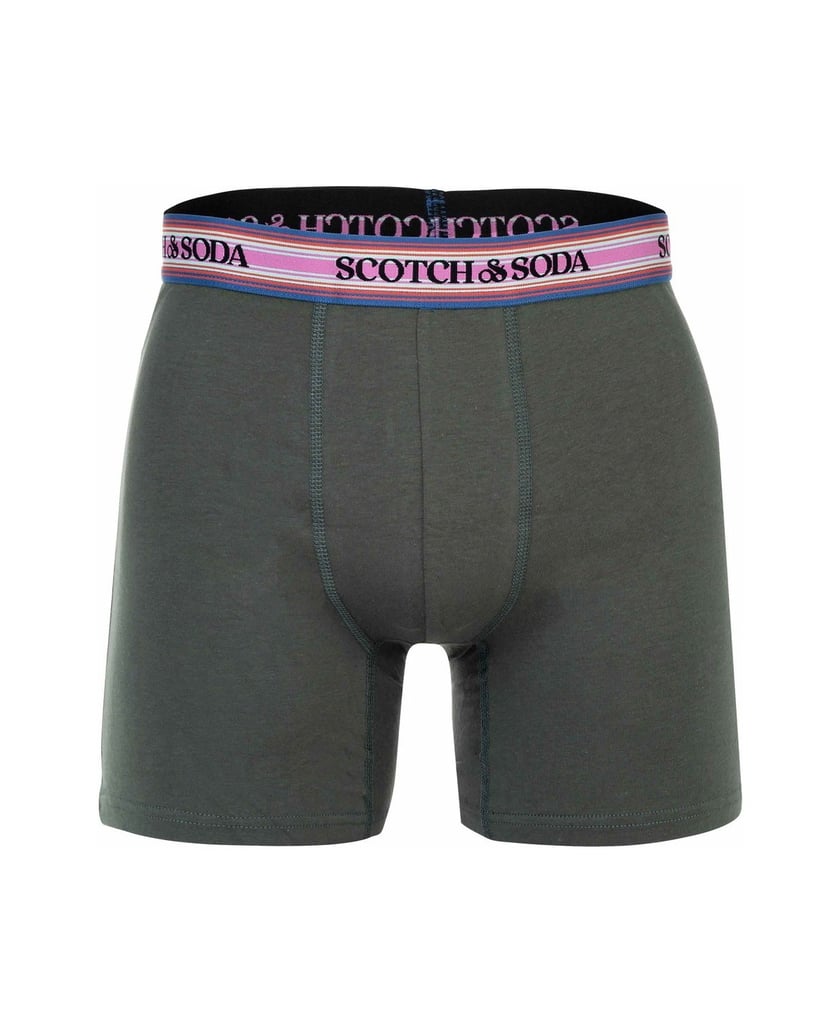 Scotch-&-Soda-Herren-Boxershort-3er-Pack-Solid-Cotton-Stretch-schwarz