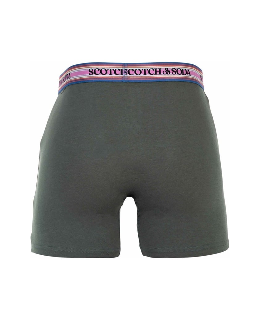 Scotch-&-Soda-Herren-Boxershort-3er-Pack-Solid-Cotton-Stretch-schwarz