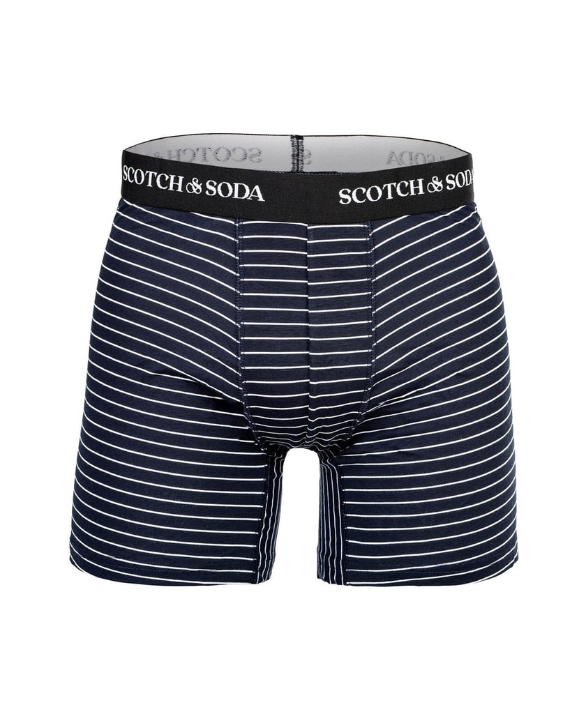 Scotch-&-Soda-Herren-Boxershort-3er-Pack-Solid-Cotton-Stretch-schwarz