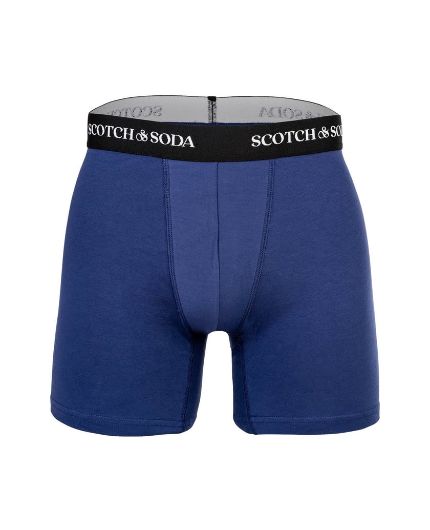 Scotch-&-Soda-Herren-Boxershort-3er-Pack-Solid-Cotton-Stretch-schwarz