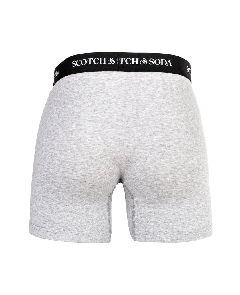 Scotch-&-Soda-Herren-Boxershort-3er-Pack-Solid-Cotton-Stretch-schwarz