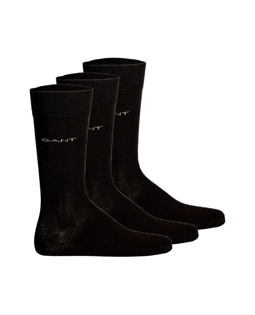 GANT-Herren-Socken-3er-Pack-schwarz