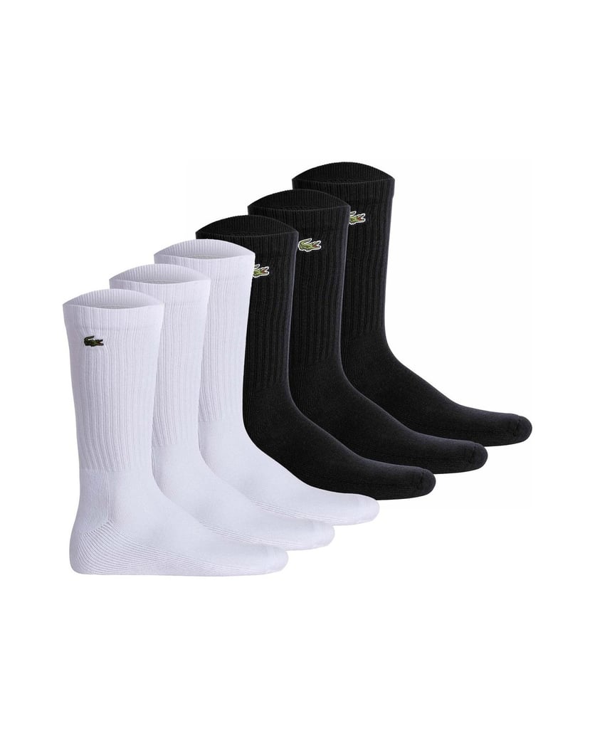LACOSTE-Unisex-Socken-6er-Pack-schwarz