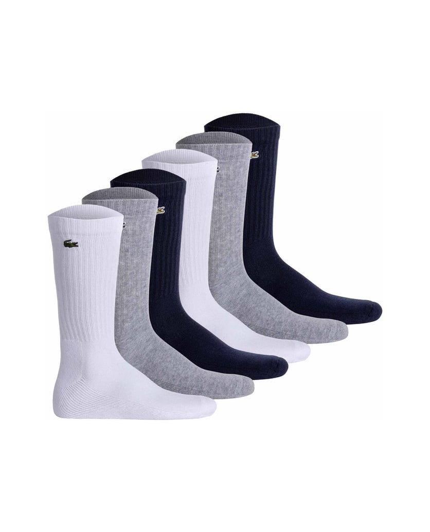 LACOSTE-Unisex-Socken-6er-Pack-schwarz