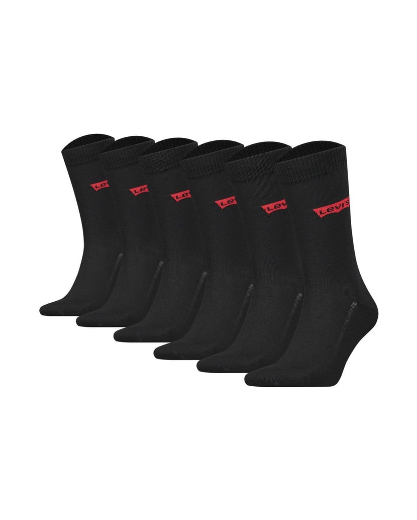 Levis-Herren-Socken-6er-Pack-schwarz
