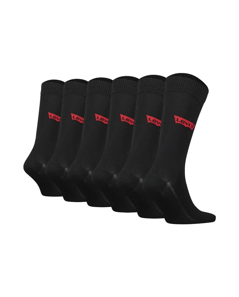 Levis-Herren-Socken-6er-Pack-schwarz