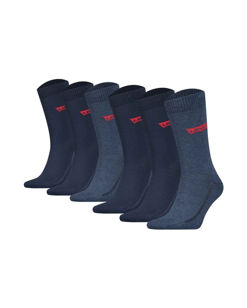 Levis-Herren-Socken-6er-Pack-schwarz