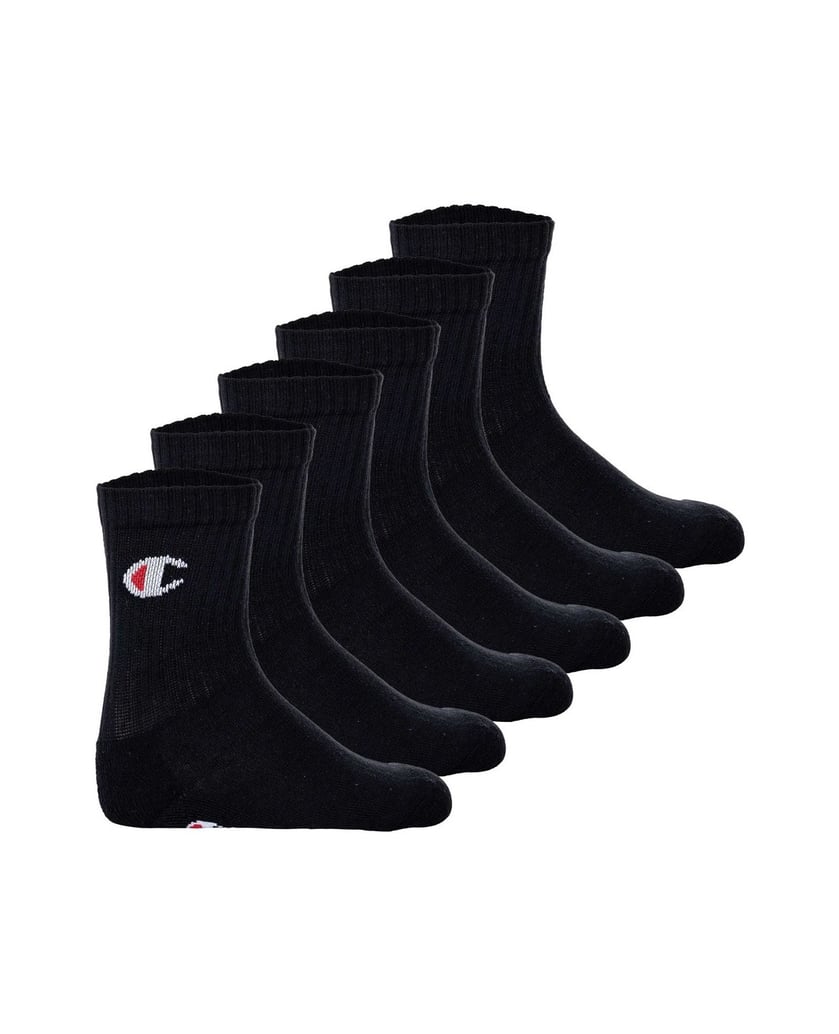 Champion-Unisex-Socken-6er-Pack-schwarz