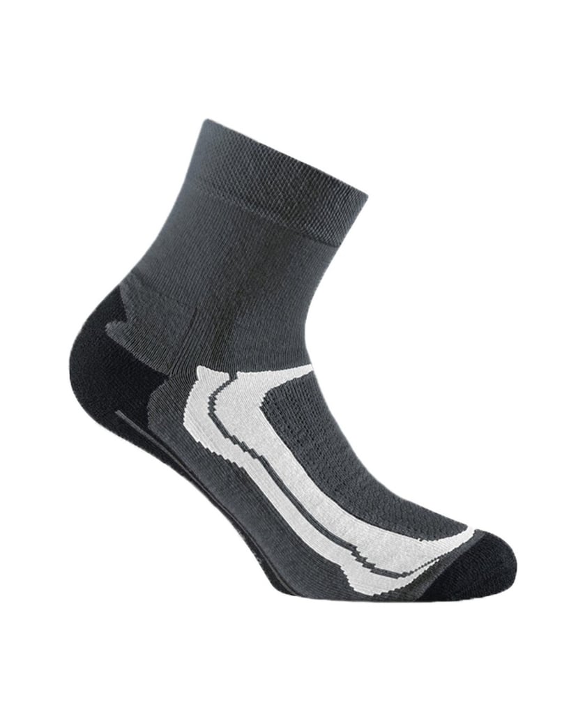 Rohner-basic-Unisex-Socken-4er-Pack-Basic-Quarter-Sport-grau