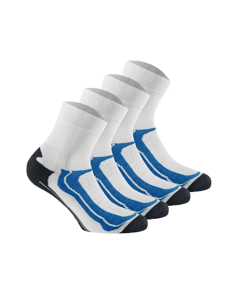 Rohner-basic-Unisex-Socken-4er-Pack-Basic-Quarter-Sport-grau