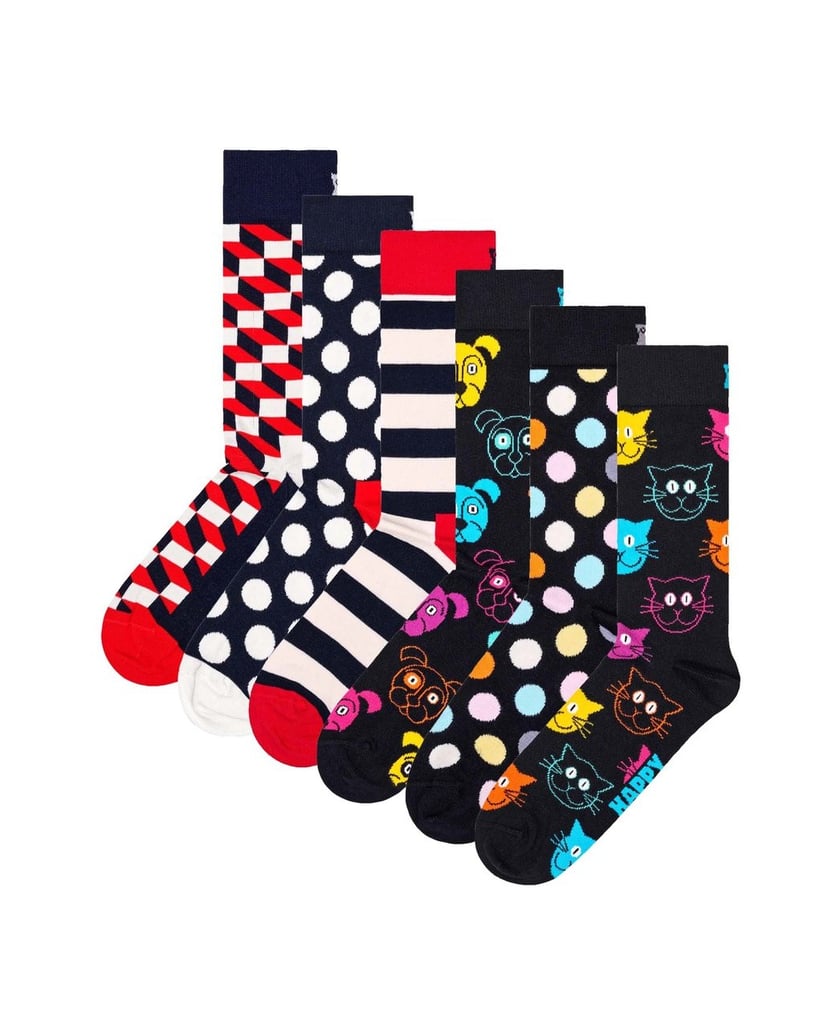 HAPPY-SOCKS-Unisex-Socken-6er-Pack-mehrfarbig-