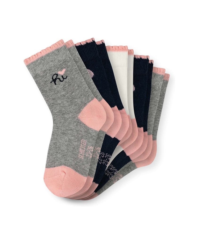 SCHIESSER-Mädchen-Socken-5er-Pack-Legwear-Kids-grau