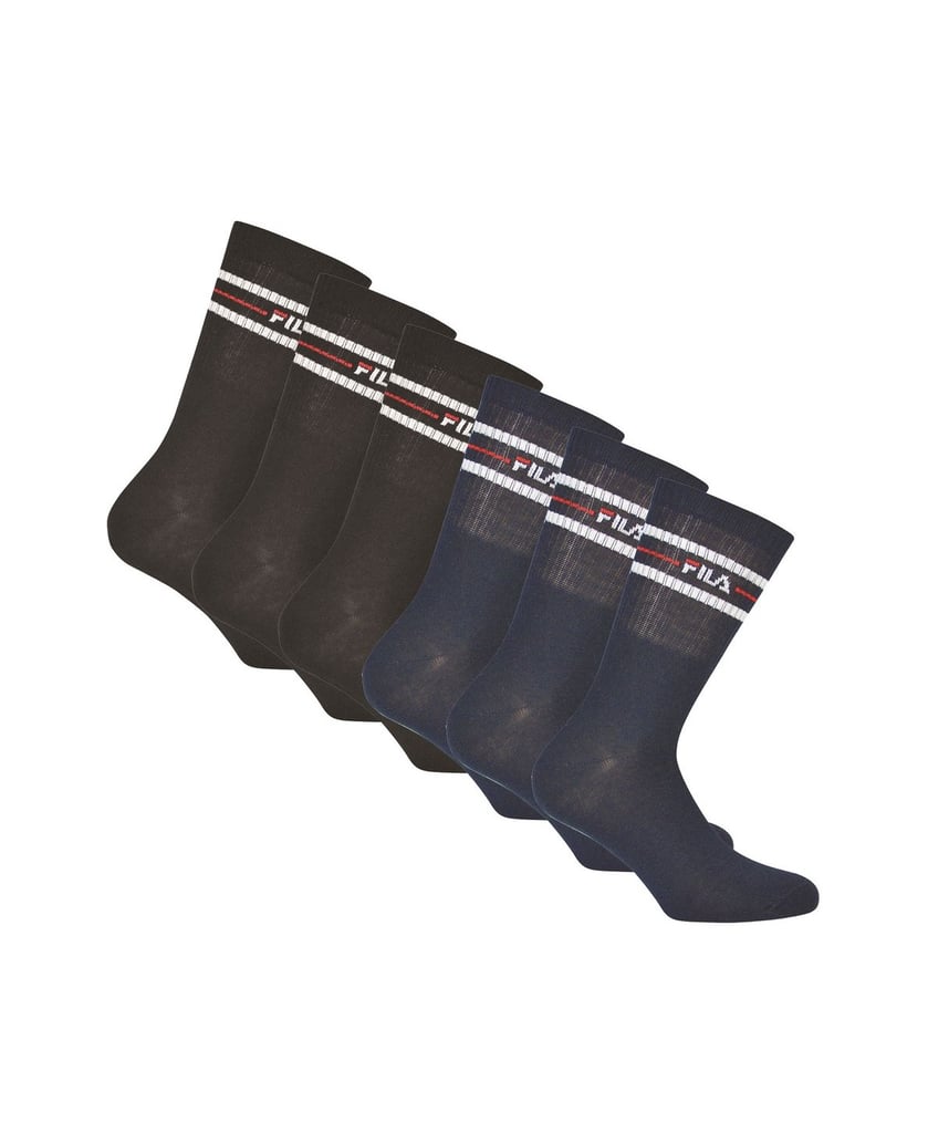 Fila-Unisex-Socken-6er-Pack-schwarz