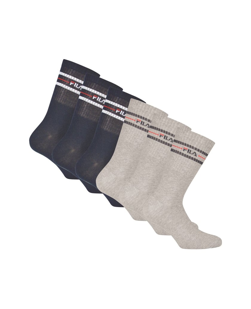 Fila-Unisex-Socken-6er-Pack-schwarz