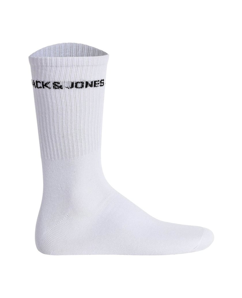 Jack-&-Jones-Herren-Socken-5er-Pack-JACBASIC-LOGO-TENNIS-SOCK-5-PACK-weiss