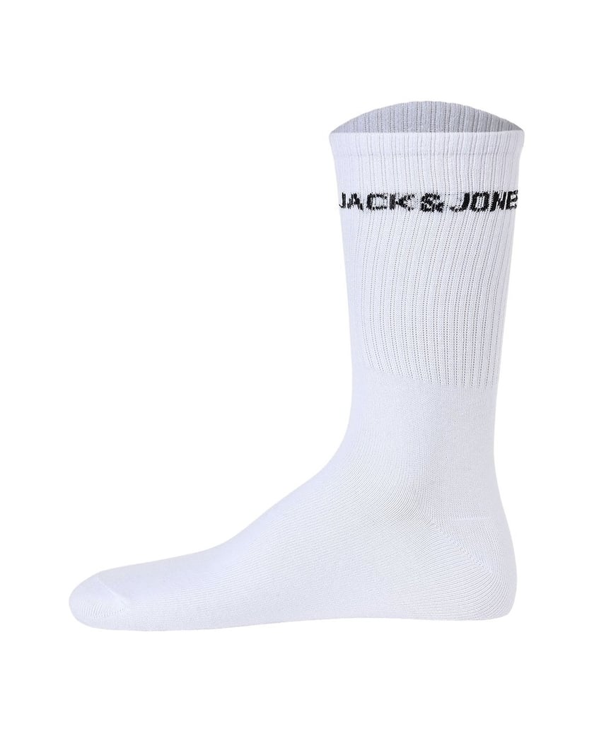 Jack-&-Jones-Herren-Socken-5er-Pack-JACBASIC-LOGO-TENNIS-SOCK-5-PACK-weiss