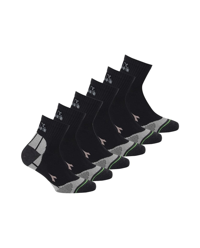 Diadora-Unisex-Socken-6er-Pack-schwarz