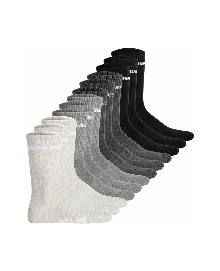 Jack-&-Jones-Herren-Socken-12er-Pack-JACLOGO-12-PACK-schwarz
