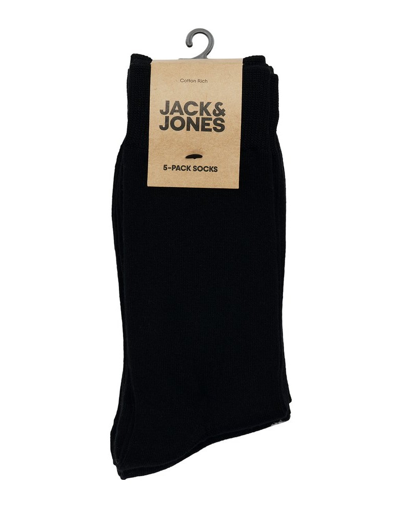 Jack-&-Jones-Herren-Socken-5er-Pack-JACBASIC-BAMBOO-SOCK-5P-schwarz