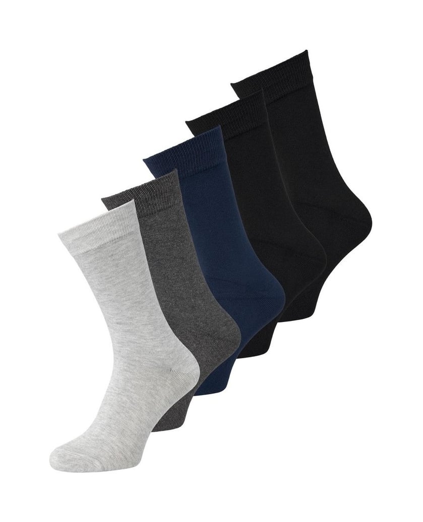 Jack-&-Jones-Herren-Socken-5er-Pack-JACBASIC-BAMBOO-SOCK-5P-schwarz
