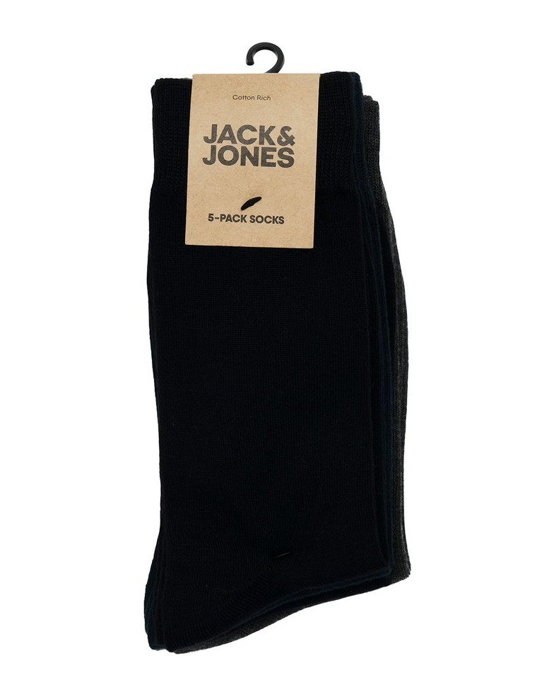 Jack-&-Jones-Herren-Socken-5er-Pack-JACBASIC-BAMBOO-SOCK-5P-schwarz