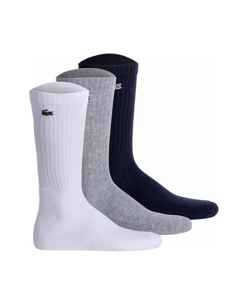 LACOSTE-Unisex-Socken-3er-Pack-schwarz